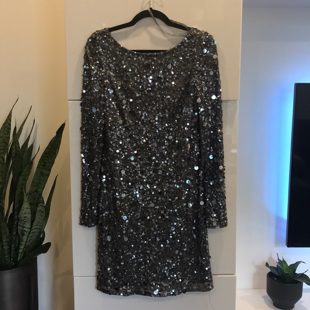 Aiden Mattox Sequin Mini Dress
